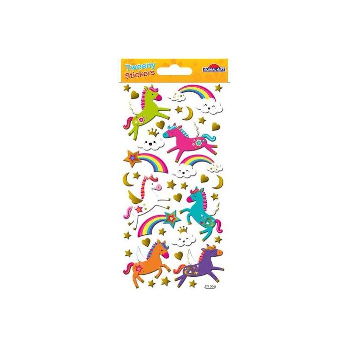 Stickers Grupo Global Gift Bolsa 1H Tweeny Foamy Unicornios Y Arcoiris