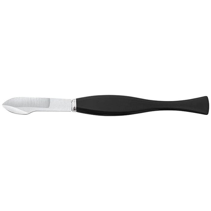 WEDO Radiermesser con mango de plástico negro, 17.5 cm
