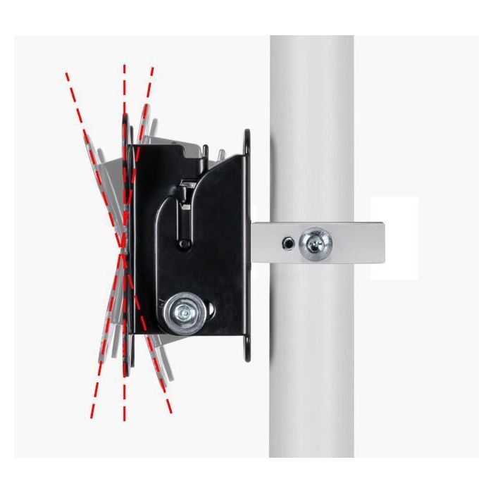 B-Tech CCTV Ceiling Mount with Tilt Adjustment, For A Tilted Flat Screen & Dome Camera, 1036mm, white 3 B-Tech CCTV Ceiling Mount with Tilt Adjustment, For A Tilted Flat Screen & Dome Camera, 1036mm, white 3