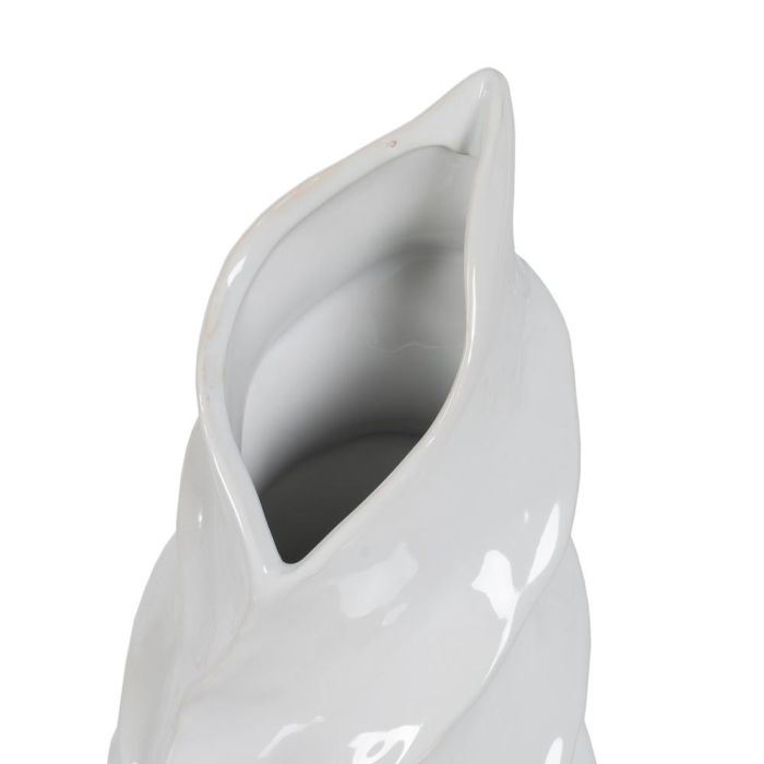 Jarrón Blanco Cerámica Decoración 16 X 15 X 44 cm