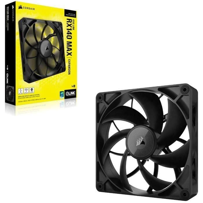 CORSAIR CO-9051043-WW iCUE LINK RX140 Max Ventilador Único para Refrigeración de PC 2 CORSAIR CO-9051043-WW iCUE LINK RX140 Max Ventilador Único para Refrigeración de PC 2