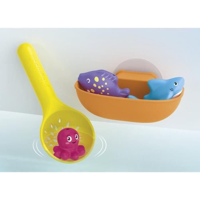 Playmobil Junior Set de Juego Acuático para Baño: Pesca con Animales Marinos, Tobogán, Pulpo, Tiburón, Pez Globo. Edad +1 Año 3