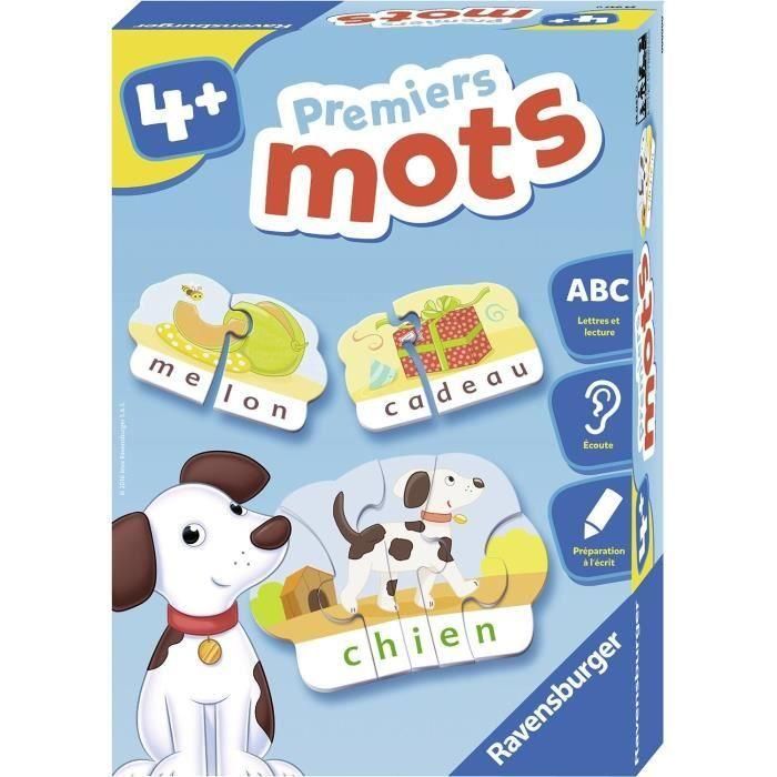 Ravensburger Rompecabezas Primeras Palabras - Hamburguesas, 40 Puzles para Iniciar la Lectura, para Niños +4 años Ravensburger Rompecabezas Primeras Palabras - Hamburguesas, 40 Puzles para Iniciar la Lectura, para Niños +4 años