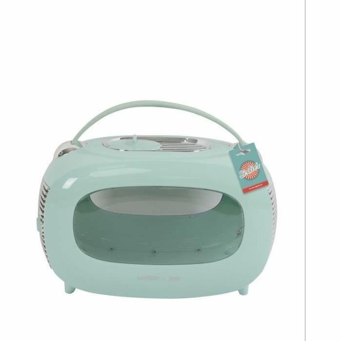 M Pets MPE6953182737025 Caja de Transporte Mochila Sixties Classic con Asa, Apertura Trasera, hasta 5 kg, Color Azul 4