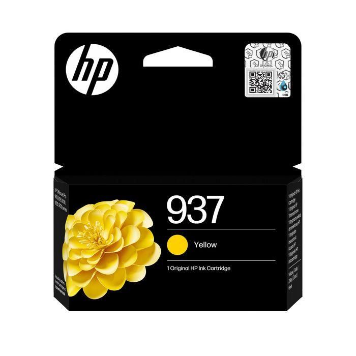 HP Cartucho de Tinta Amarillo Nº 937 para Officejet Pro 9110B, 9120, 9120B, 9130, 9130B, 9700, 9720, 9730E, 9700E Series - Rendimiento 800 páginas