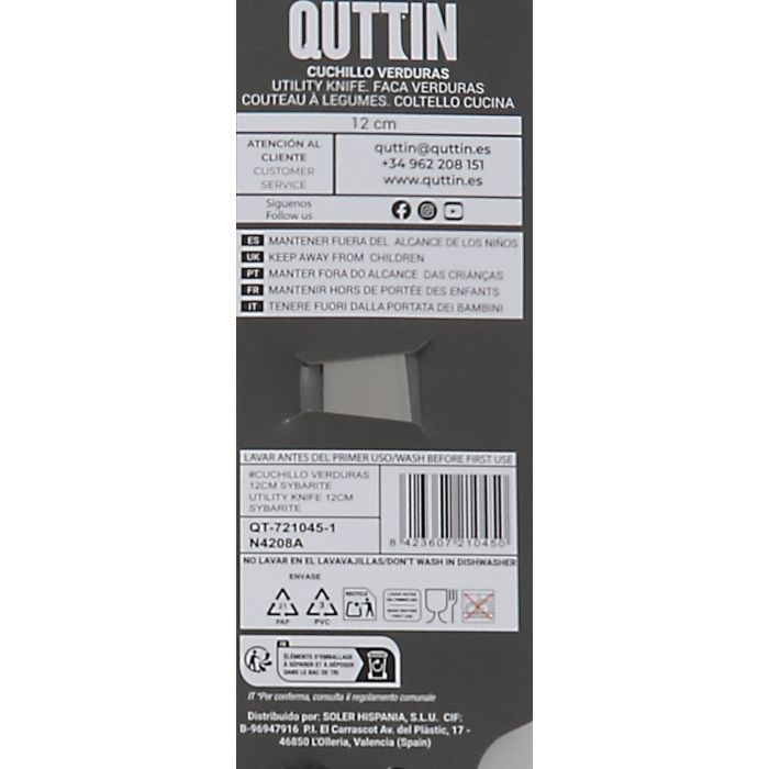 Quttin Cuchillo Verduras Sybarite 12 cm 4