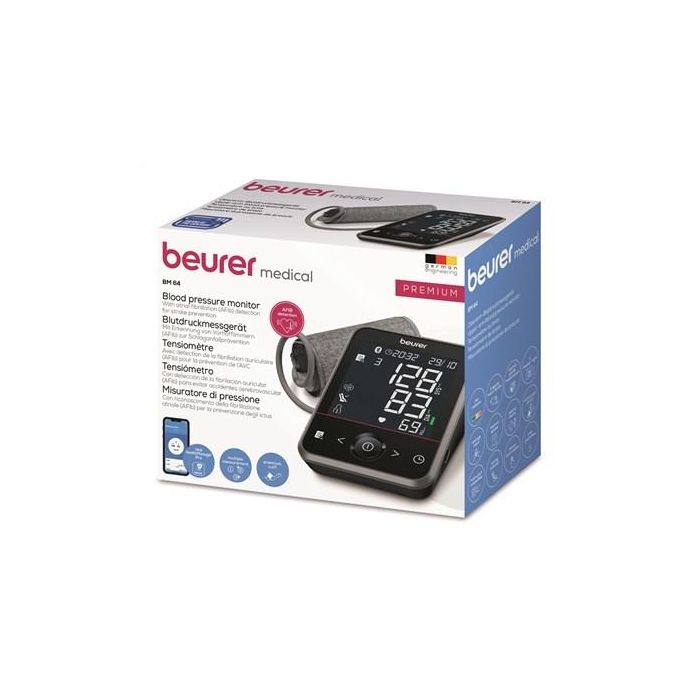 Beurer BM-64 Tensiometro de Brazo con Bluetooth y App Health Manager Pro 2 Beurer BM-64 Tensiometro de Brazo con Bluetooth y App Health Manager Pro 2