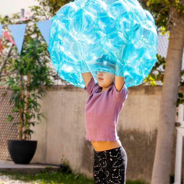 Pack Pelota Burbuja Hinchable Gigante Parachoques y Juguete Aspersor Rociador de Agua InnovaGoods 3