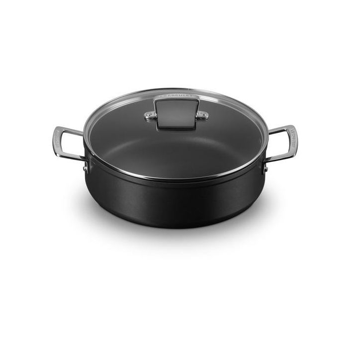 Le Creuset 51113280010500 Sauteuse Antiadherente Reforzada con Tapa de Cristal 28 cm 1