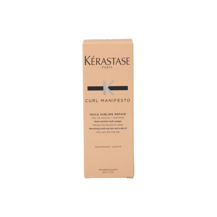 Kérastase Curl Manifesto Huile Repair 50 ml - Aceite nutritivo multiusos para cabello y cuero cabelludo Kérastase Curl Manifesto Huile Repair 50 ml - Aceite nutritivo multiusos para cabello y cuero cabelludo