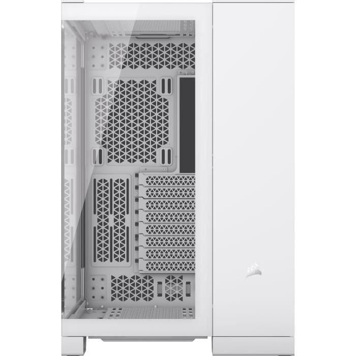 Caja para PC - CORSAIR - Cámara media torre de vidrio templado 6500X con doble cámara - Blanco 2 Caja para PC - CORSAIR - Cámara media torre de vidrio templado 6500X con doble cámara - Blanco 2