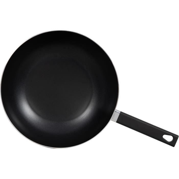 Livoo - MEP156N - Wok 32 cm Antiadherente sin PFOA ni PFOS, Mango de silicona, Compatible con todo tipo de fuegos e inducción 2