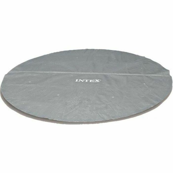 Intex Cubierta de Burbujas Reforzada Redonda Ø 4,57 m 270 micras para Piscinas Tubulares o Autoportantes Gris Calentamiento Solar