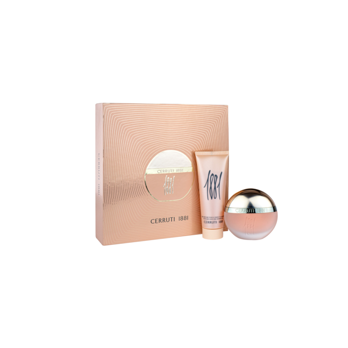 Cerruti 1881 Femme Set L'Eau De Toilette Vapo. 50 mL + Le Lait Pour Le Corps Parfumé 75 mL Cerruti 1881 Femme Set L'Eau De Toilette Vapo. 50 mL + Le Lait Pour Le Corps Parfumé 75 mL