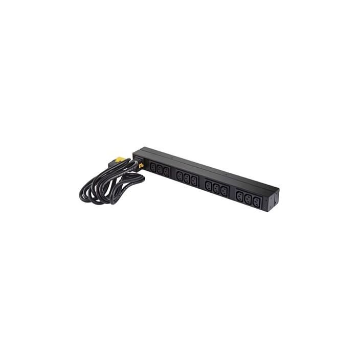APC AP9565 Rack PDU Basic 1U Monofásico 230V Negro 12 Salidas AC