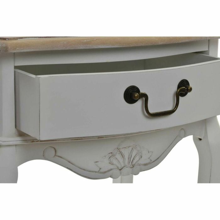 Mesita De Noche Tradicional DKD Home Decor Blanco Natural 35 x 69 x 48 cm 3