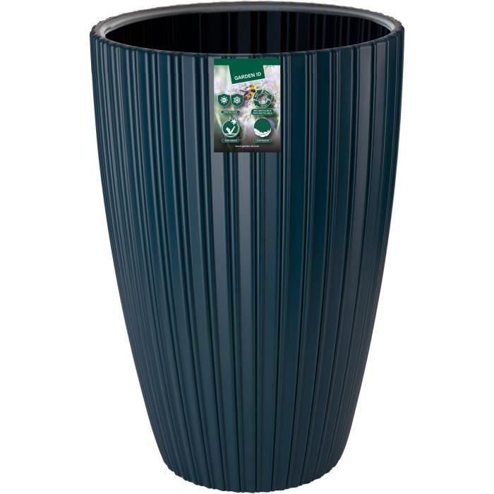 Maceta - Garden ID - Fancy - 40 x 58 cm - Para jardín, balcones o interiores - Azul petróleo 1