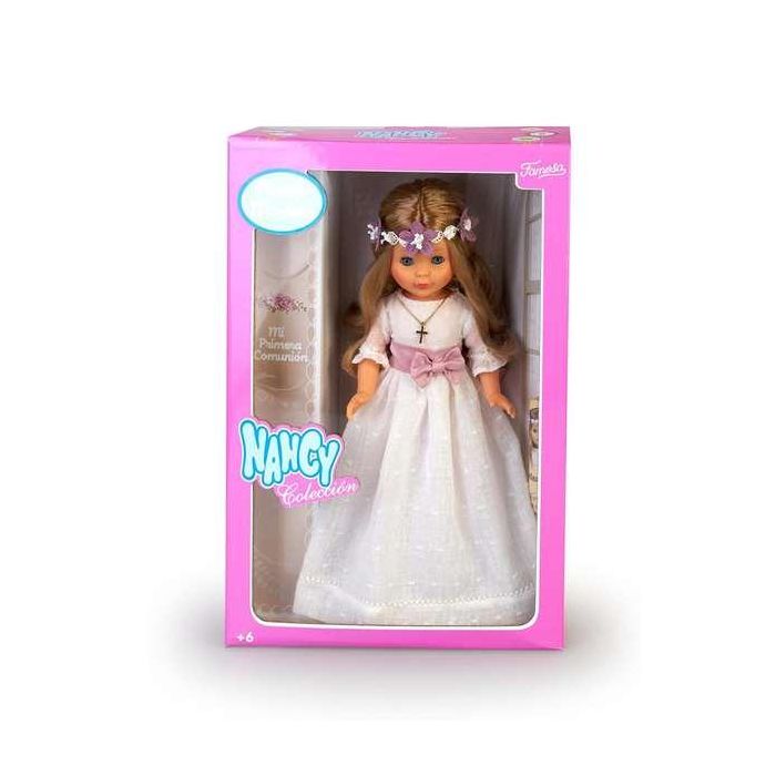 Muñeca nancy comunión rubia 48 cm con corona flores reedición 2023 2 Muñeca nancy comunión rubia 48 cm con corona flores reedición 2023 2