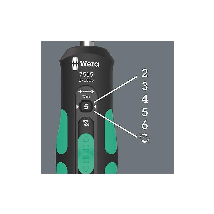Wera 7515 Kraftform Safe-Torque Speed Destornillador Dinamométrico 1/4" 2-6 Nm 1