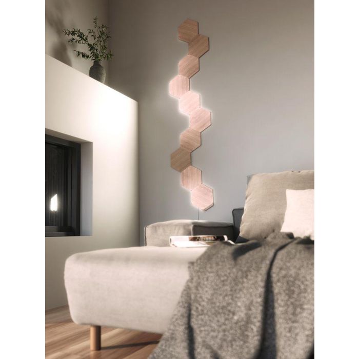 Panel LED Nanoleaf NL52-K-3002HB-13PK Blanco Marrón 4000 K 5 Panel LED Nanoleaf NL52-K-3002HB-13PK Blanco Marrón 4000 K 5