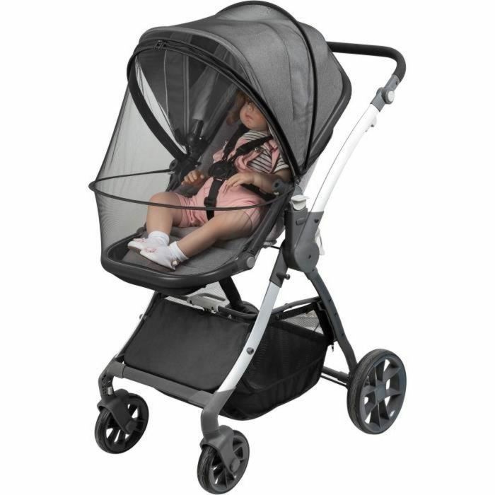 Tineo TIN3275054059503 Mosquitera para silla de paseo All Inclusive, fácil apertura con cremallera y bolsillo portaobjetos 5