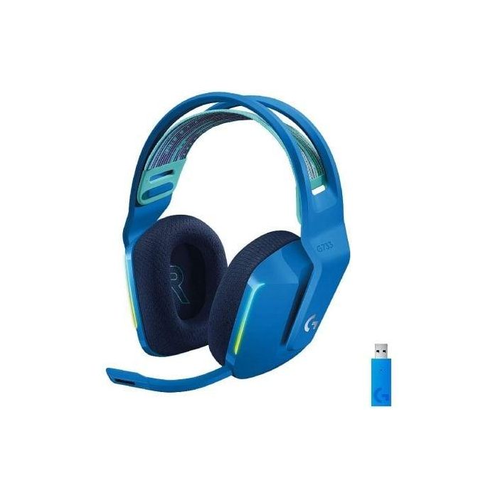 Auriculares Gaming Inalámbricos con Micrófono Logitech G733/ Azules Auriculares Gaming Inalámbricos con Micrófono Logitech G733/ Azules
