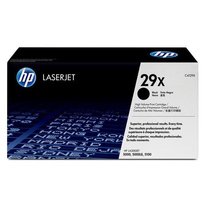 HP 29X Cartucho de Tóner Negro Original LaserJet de Alto Rendimiento para Impresión de Gran Volumen