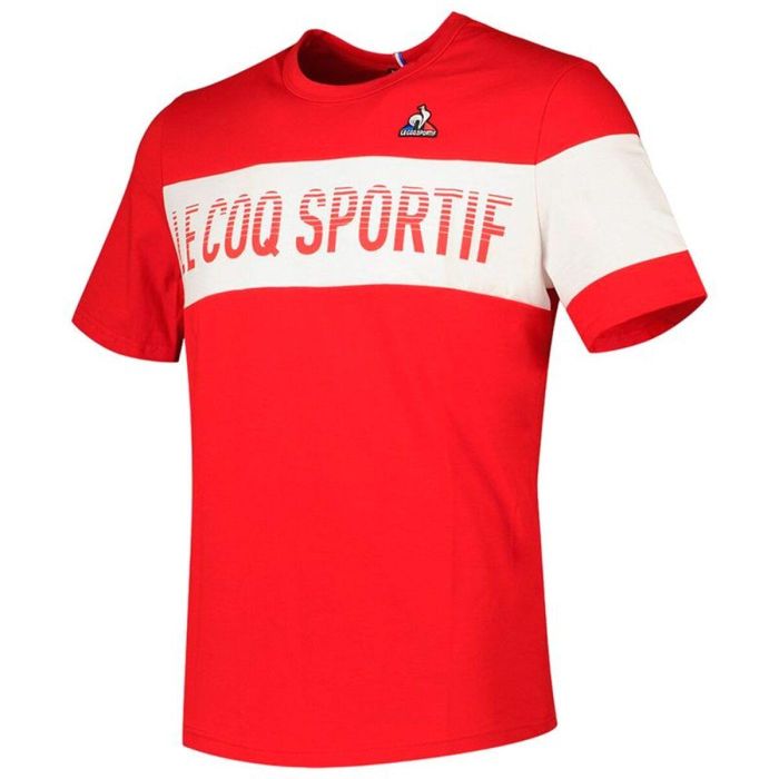 Camiseta de Manga Corta Unisex Le coq sportif N°2 Rojo 0 Camiseta de Manga Corta Unisex Le coq sportif N°2 Rojo 0