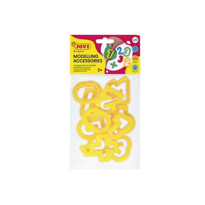 Jovi 7N Bolsa Moldes Números 11 Piezas para Plastilina, Pasta Modelar y Terracota
