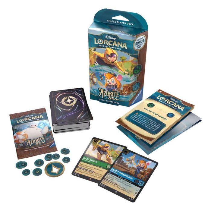 Ravensburger Juego Cartas Disney Lorcana TCG Mazo de Inicio Azurite Inglés 2 Ravensburger Juego Cartas Disney Lorcana TCG Mazo de Inicio Azurite Inglés 2