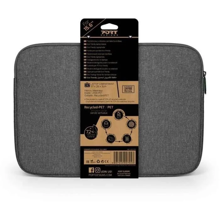 Port Designs POR3567044007046 Mousse para Portátil 12/11/14" Yosemite Eco - Gris