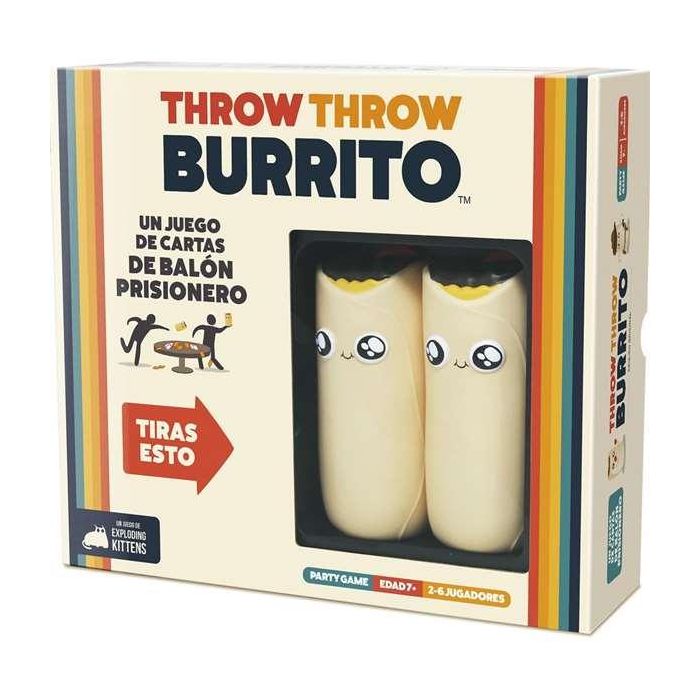 Asmodee Juego Throw Throw Burrito Combinación de Juego de Cartas y Balón Prisionero Edad Mínima 7 Años 0 Asmodee Juego Throw Throw Burrito Combinación de Juego de Cartas y Balón Prisionero Edad Mínima 7 Años 0
