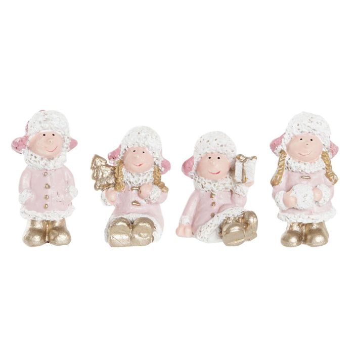 Adorno Navideño DKD Home Decor Resina Ángel (3,5 x 2,5 x 4 cm) (4 Unidades) Adorno Navideño DKD Home Decor Resina Ángel (3,5 x 2,5 x 4 cm) (4 Unidades)
