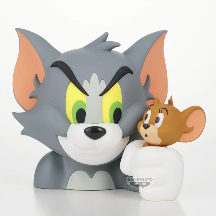 Banpresto Figura Tom y Jerry de Vinilo Blando 13 cm - Figura Pre-pintada Banpresto Figura Tom y Jerry de Vinilo Blando 13 cm - Figura Pre-pintada