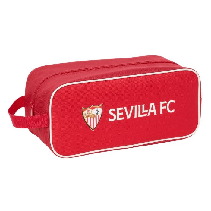 Zapatillero de Viaje Sevilla Fútbol Club Rojo 34 x 15 x 14 cm Resistente al agua 0 Zapatillero de Viaje Sevilla Fútbol Club Rojo 34 x 15 x 14 cm Resistente al agua 0