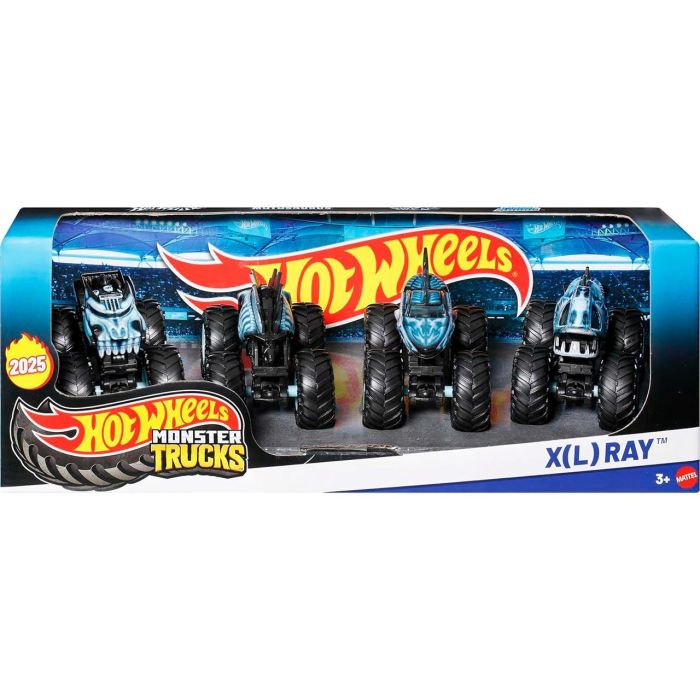 Hot Wheels Pack 4 Monster Trucks X-Ray Jgd67 con 4 personajes diferentes, ideal para coleccionar y jugar 1 Hot Wheels Pack 4 Monster Trucks X-Ray Jgd67 con 4 personajes diferentes, ideal para coleccionar y jugar 1