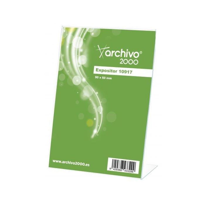 Archivo 2000 Expositor Sobremesa En Forma De L Vertical 90x60x30 mm Archivo 2000 Expositor Sobremesa En Forma De L Vertical 90x60x30 mm