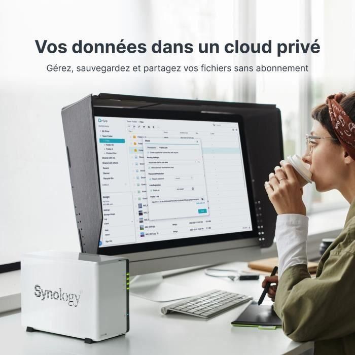 Synology DS223J NAS DiskStation 2 Bahías para Discos 3.5"/2.5" 1GB DDR4 Servidor Almacenamiento Nube Privada Torre 4 Synology DS223J NAS DiskStation 2 Bahías para Discos 3.5"/2.5" 1GB DDR4 Servidor Almacenamiento Nube Privada Torre 4