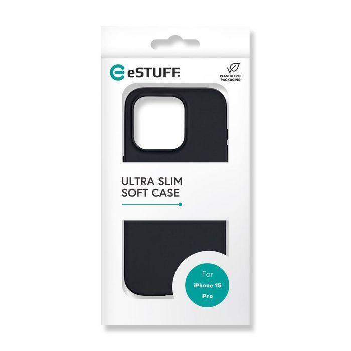 eSTUFF iPhone 15 Pro INFINITE VIENNA TPU Cover - Black - 100% recycled plastic 8 eSTUFF iPhone 15 Pro INFINITE VIENNA TPU Cover - Black - 100% recycled plastic 8