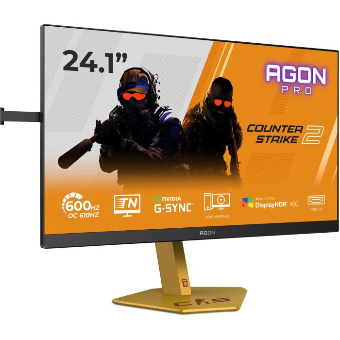 AOC Agon Pro CS24A - 24 Zoll Full HD Gaming, 610Hz 0,5ms gtg, G-Sync,HDR400 (1920x1080, 2x HDMI 2.1, DP 1.4, USB Hub) schwarz-rot-orange 1 AOC Agon Pro CS24A - 24 Zoll Full HD Gaming, 610Hz 0,5ms gtg, G-Sync,HDR400 (1920x1080, 2x HDMI 2.1, DP 1.4, USB Hub) schwarz-rot-orange 1