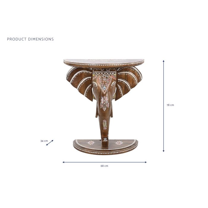 DKD Home Decor Consola Indio RK 22 Multicolor 34 x 78 x 68 cm 6 DKD Home Decor Consola Indio RK 22 Multicolor 34 x 78 x 68 cm 6