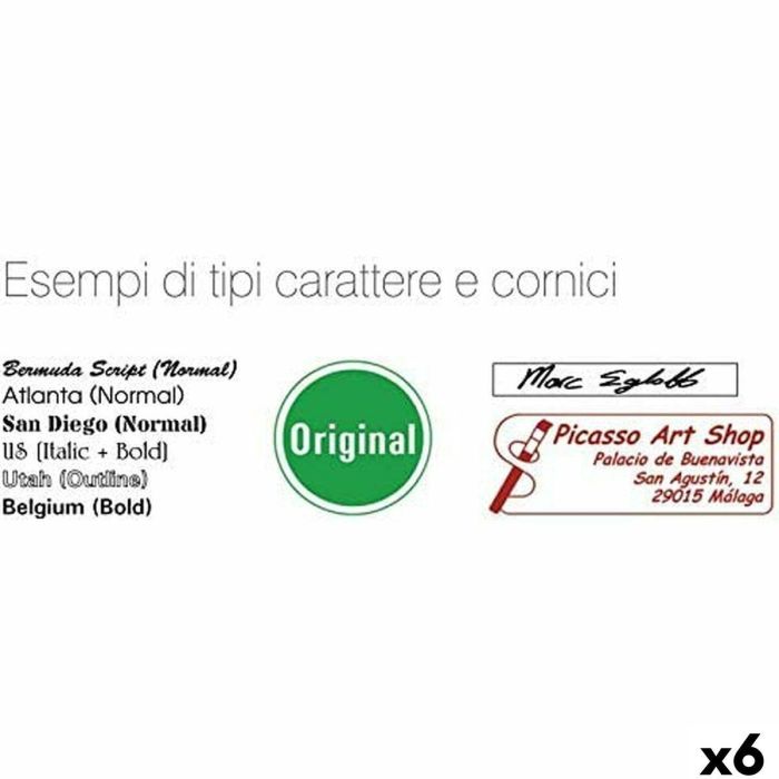 BROTHER Montura de 22mmx60mm verde (Pack 6) 8 BROTHER Montura de 22mmx60mm verde (Pack 6) 8