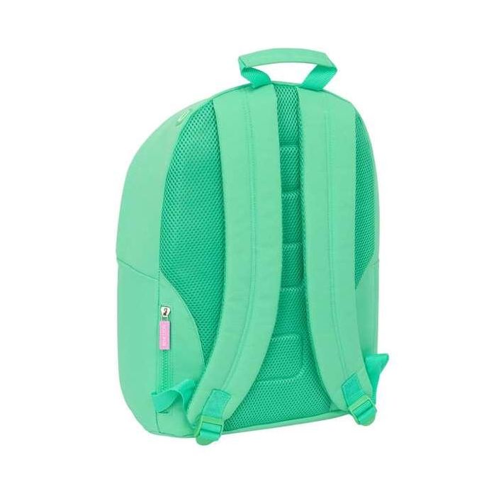 Safta Mochila para Portátil con compatibilidad de hasta 14.1 pulgadas, de la Colección Benetton Mint, dimensiones 410x310x160 mm. 1 Safta Mochila para Portátil con compatibilidad de hasta 14.1 pulgadas, de la Colección Benetton Mint, dimensiones 410x310x160 mm. 1