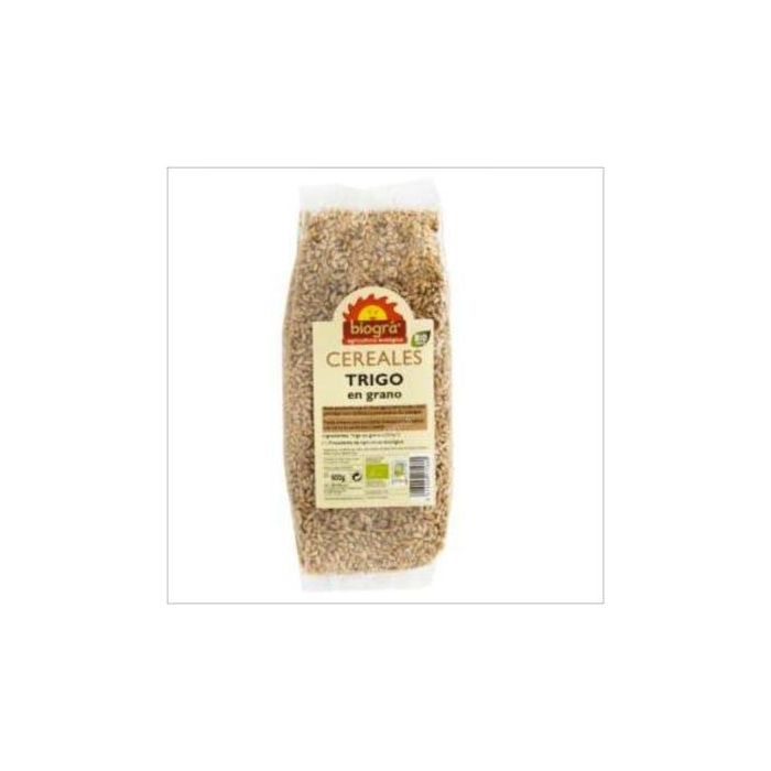 BIOGRA Trigo En Grano 500g Bio - Rico en Minerales y Vitaminas B, Vegano, Sin Lactosa. Ideal para tu Alimentación Saludable.
