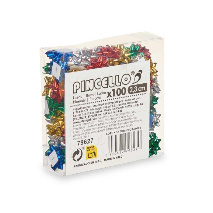 Pvc 100 Lazos Brillo 2,3Cm Pincello (24 Unidades) 2 Pvc 100 Lazos Brillo 2,3Cm Pincello (24 Unidades) 2