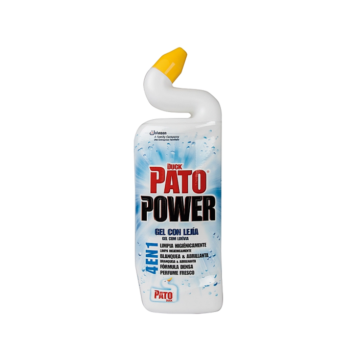 Pato Limpiador de Inodoro Gel Fórmula 4 en 1 con Lejía, Limpia, Blancaquea y Abrillanta, Perfume Fresco, 750 ml 1