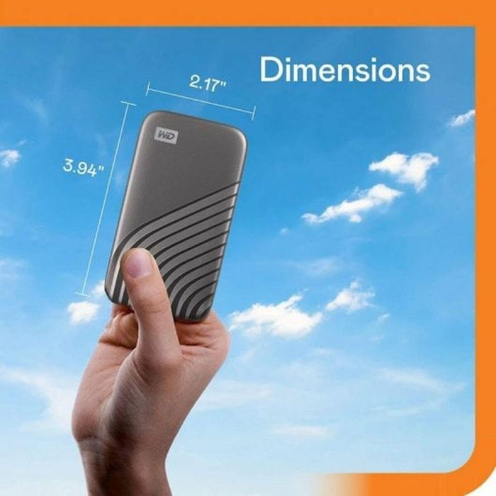 Disco Duro Externo Western Digital My Passport 2 TB SSD 10