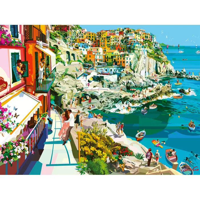 Ravensburger Romance en Cinque Terre - Rompecabezas de 1500 Piezas para Adultos a partir de 14 años - 12000430