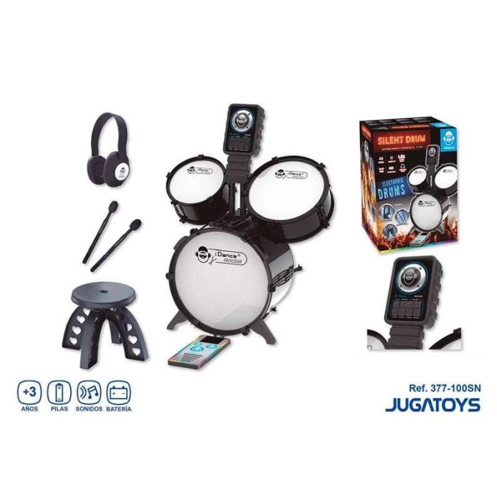 Batería electrónica con cascos y puerto de carga usb-c 1