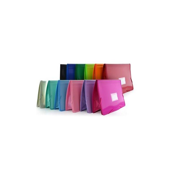 Carpeta De Gomas Y Solapas Colorline Pp Xxl Con Fuelle Surtido